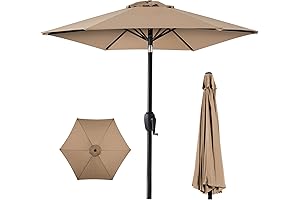 Best Choice Products Tan Umbrella