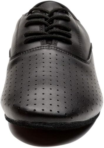 Miniatura 3 de Zapatos transpirables con cordones de cuero de baile, zapatos latinos para hombres, Salsa, Tango, salón de baile, vals vienés