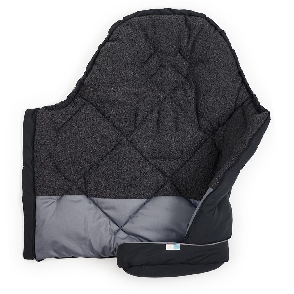 JENS Winter-Fußsack, 100cm | Universal für Kinderwagen & Buggy, Fußteil komplett abnehmbar, Mumienform, atmungsaktiv