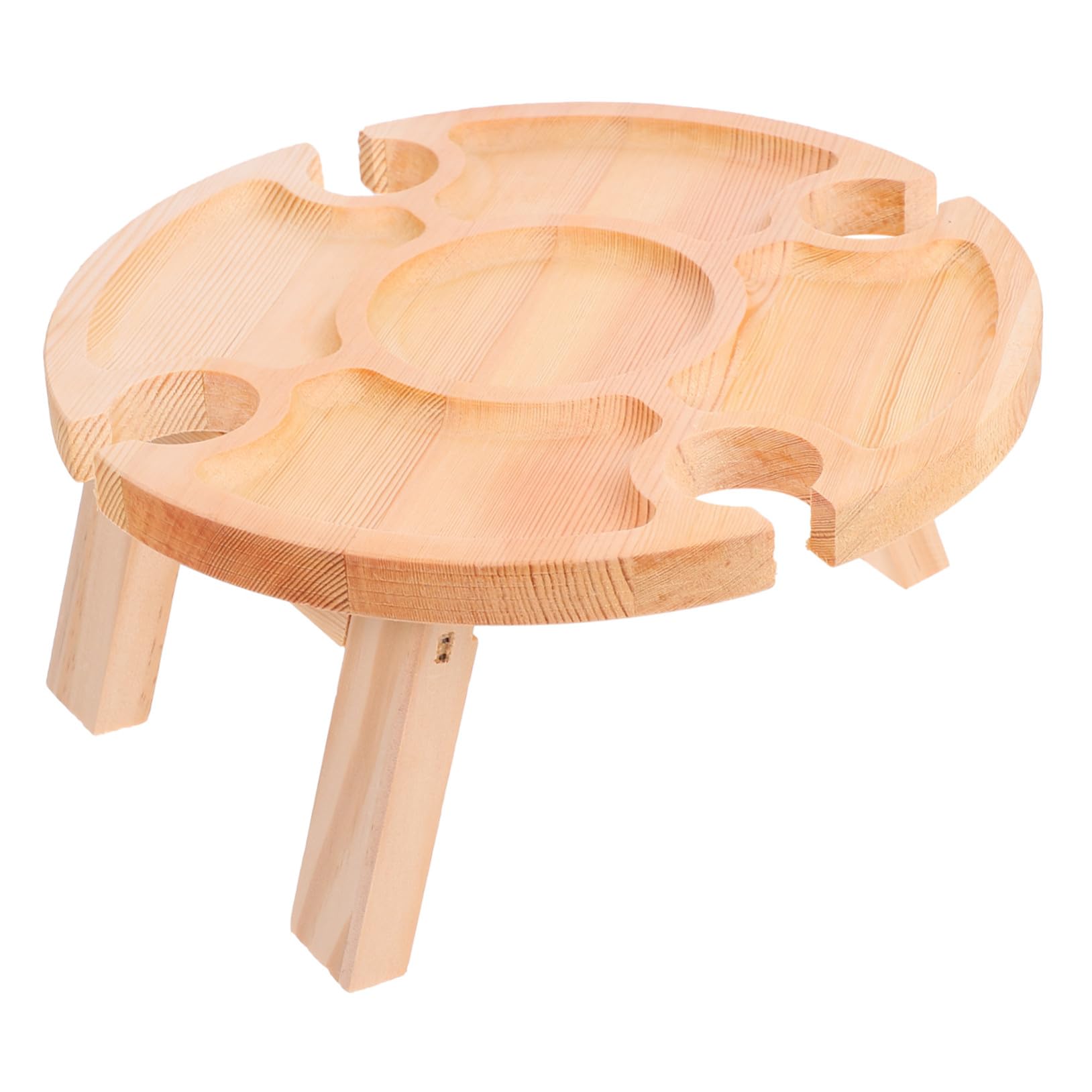 Table pliante ronde pour vin extérieur portable plateau de service pique nique