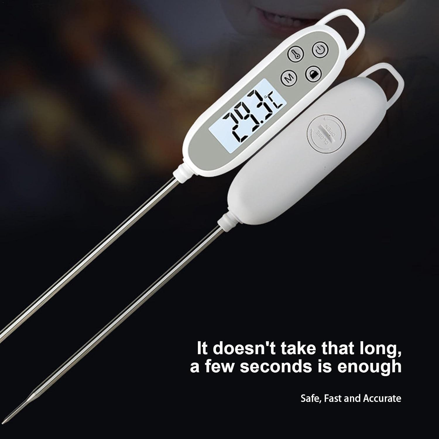 Review Food Thermometer Meat and Candy Thermometer Digital with LCD