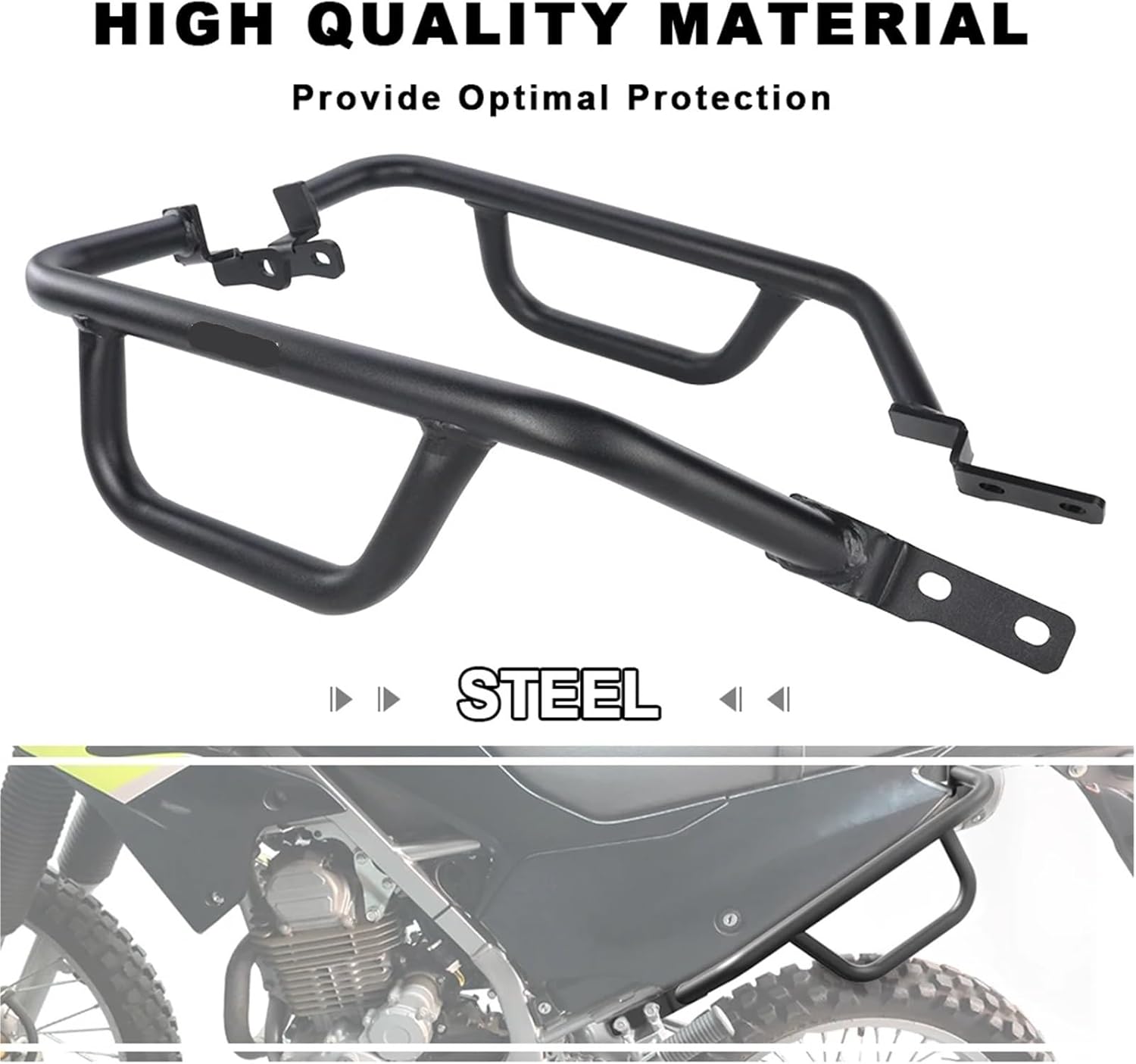 Replacement Motorcycle Side Crash Bars Panel Guard For Kawasaki KLX230 KLX 230 2019-2025 Saddle Bag Support Frame Protector Cover