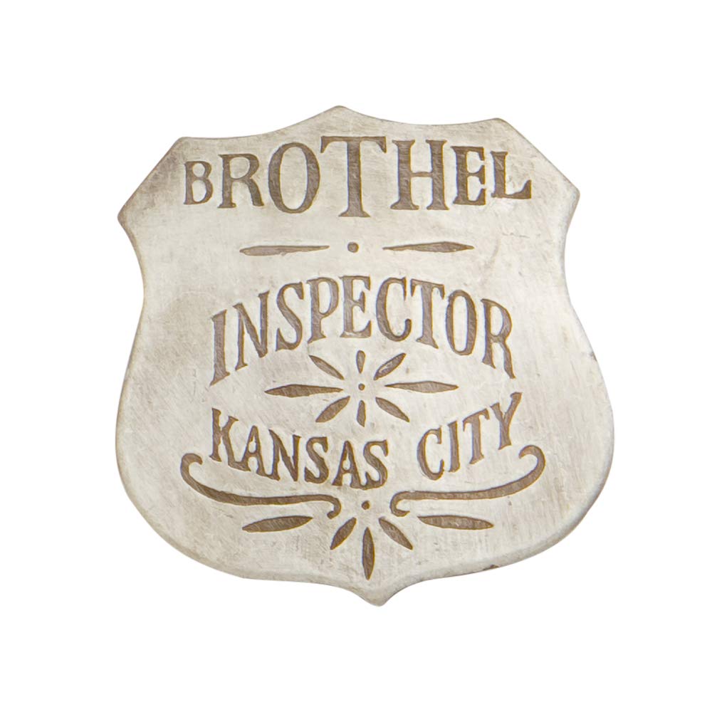 Collector's Armoury, Ltd Badge, Kansas City Brothel Inspector, Silver