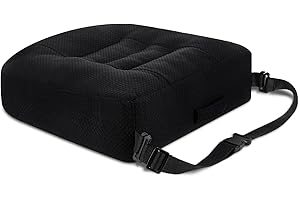 Car Seat Cushion for Short People: 18 x 16 x 6 Inches...