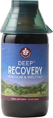 WishGarden Herbs Deep Recovery - Suplemento natural de apoyo a base de hierbas, músculos, tejidos y articulaciones con curcumina de cúrcuma, aborda