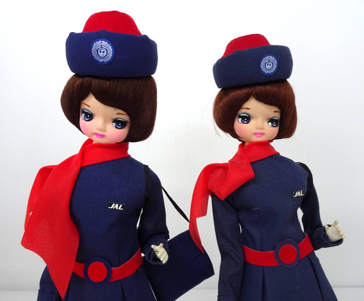 Amazon | 日本航空 JAL CA スチュワーデス 人形 ドール 2点セット 箱