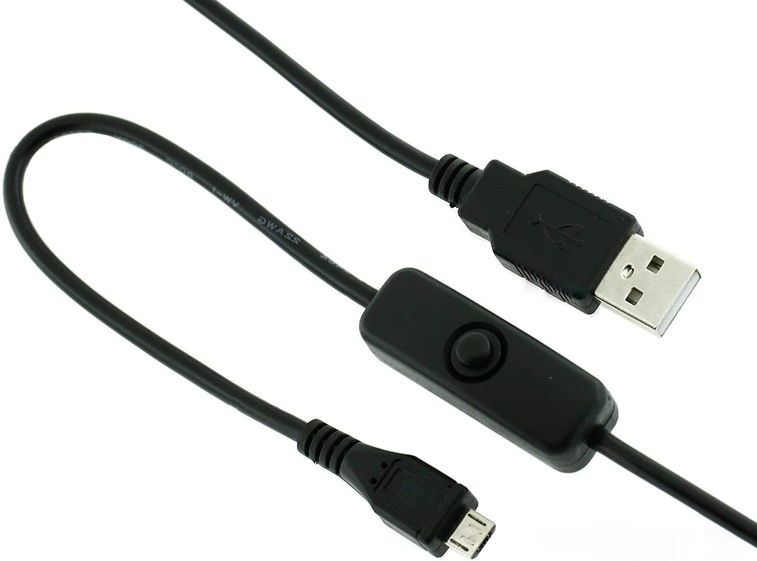 REES52 Raspberry Pi 3 USB Cable With ON/OFF Button USB To Micro Port Charger Cable (B01L1JJUT0) Amazon Price History, Amazon Price Tracker