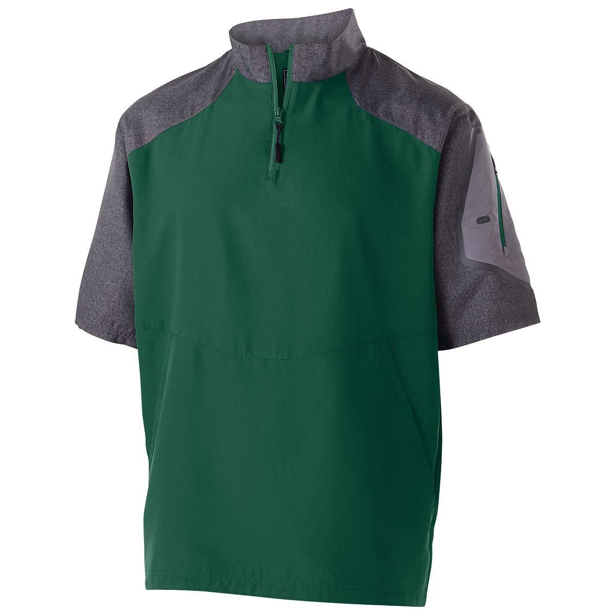 Holloway Raider Pullover Cage Jacke, wetterfeste Sportbekleidung mit Viertelreißverschluss und Ärmeltasche