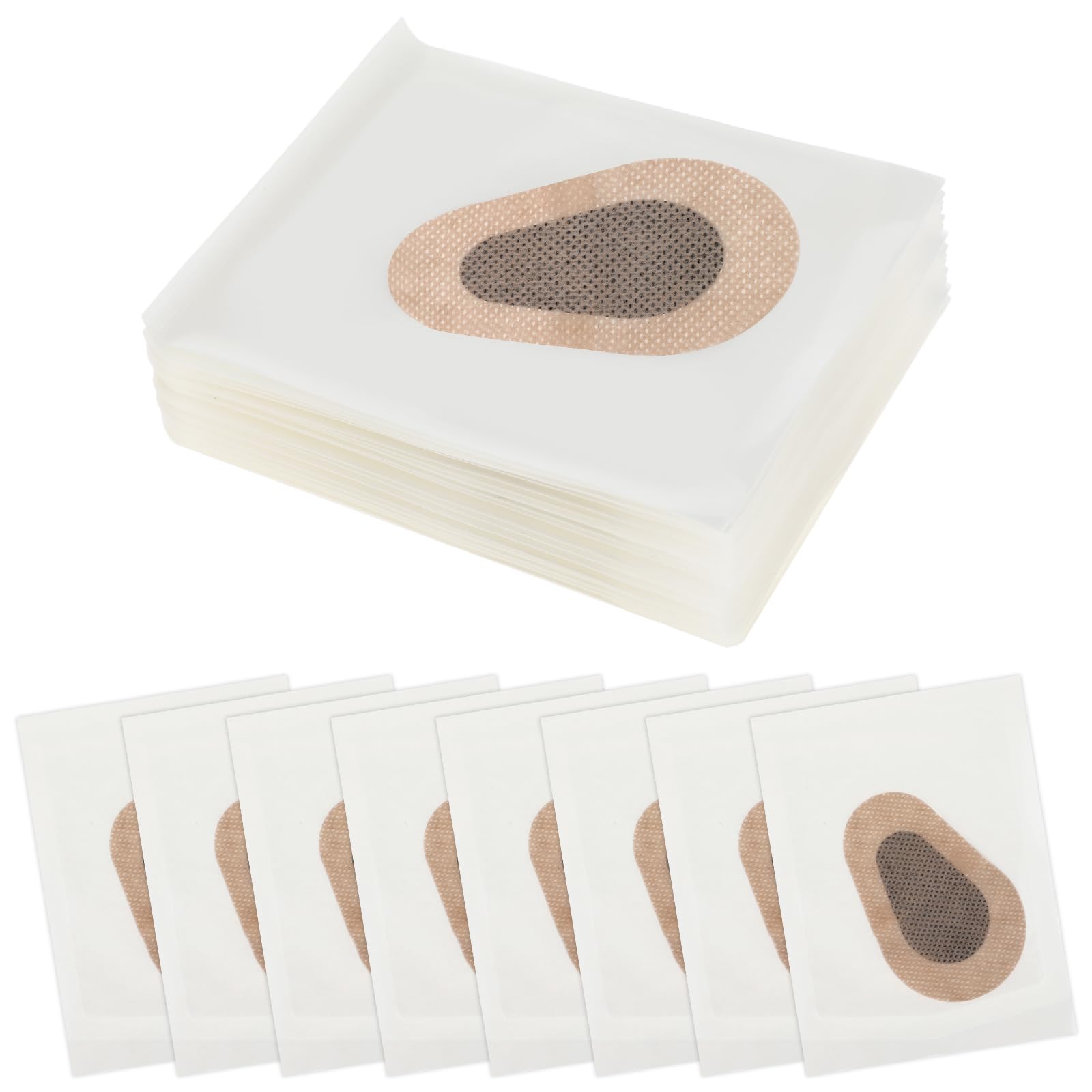 Samoprzylepne opaski na oczy, dla dorosłych, 7 x 5 cm, jednorazowe opaski na oczy dla dorosłych, z włókniny, na jedno oko, bez lateksu, bandaże samoprzylepne dla dorosłych i dzieci, 40