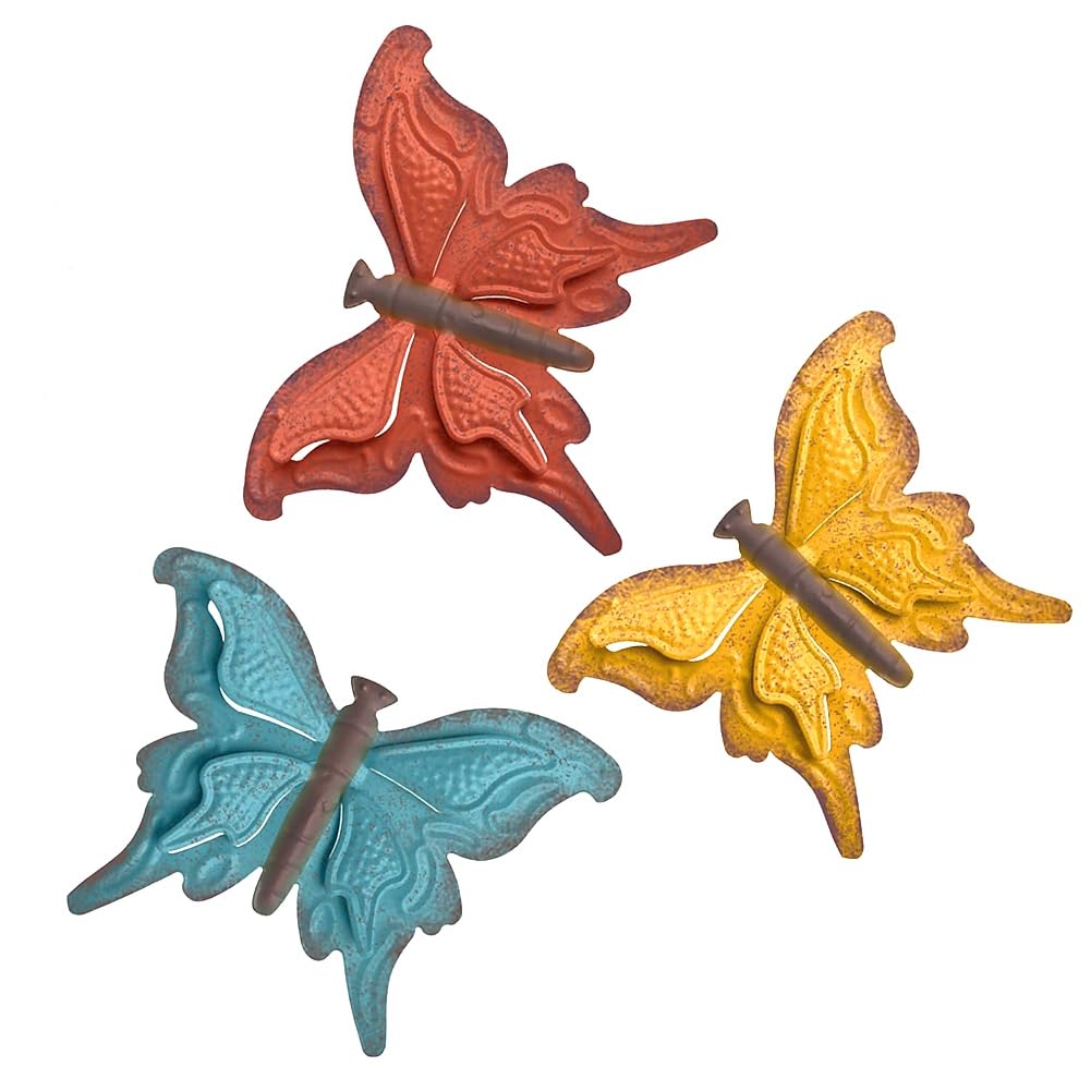 CTRLZS Metal Three-Dimensional Butterfly Wall Decor, Butterfly Art Wall Sculpture, Butterfly Wall Decor for Indoor Walls Home Easy to Use