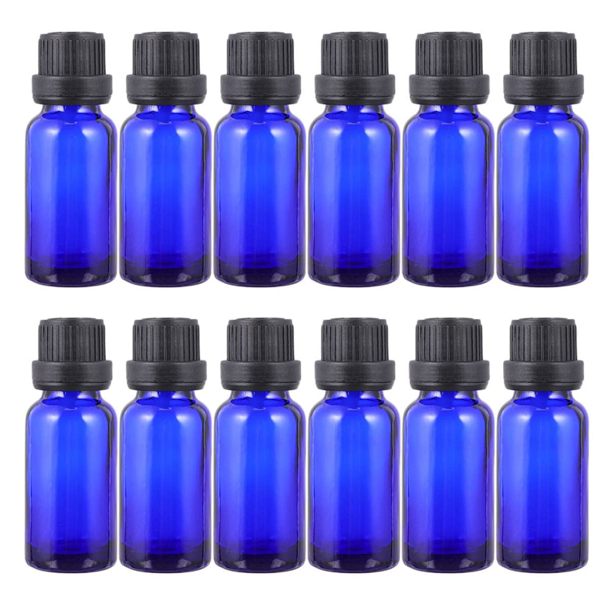 Botella de Perfume Vacía 30ml de Vidrio Azul, 20 Piezas para Viaje