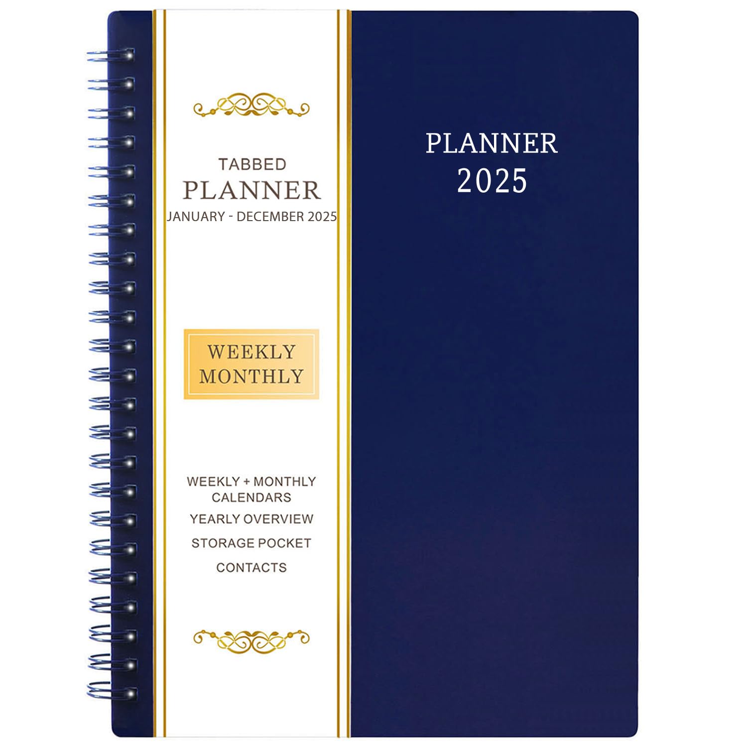 2026 Planner - Planner 2026, 2026 Planner Weekly and Monthly with Tabs, Jan 2026 - Dec 2026, 6.25" × 8.3", Strong Twin-Wire Binding