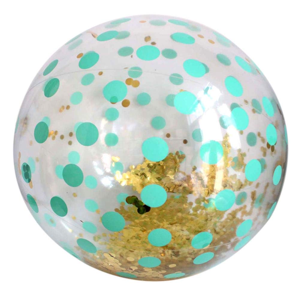 Buy Beach Ball Glitter Confetti Beach Ball Inflatable Sequin Beach Ball