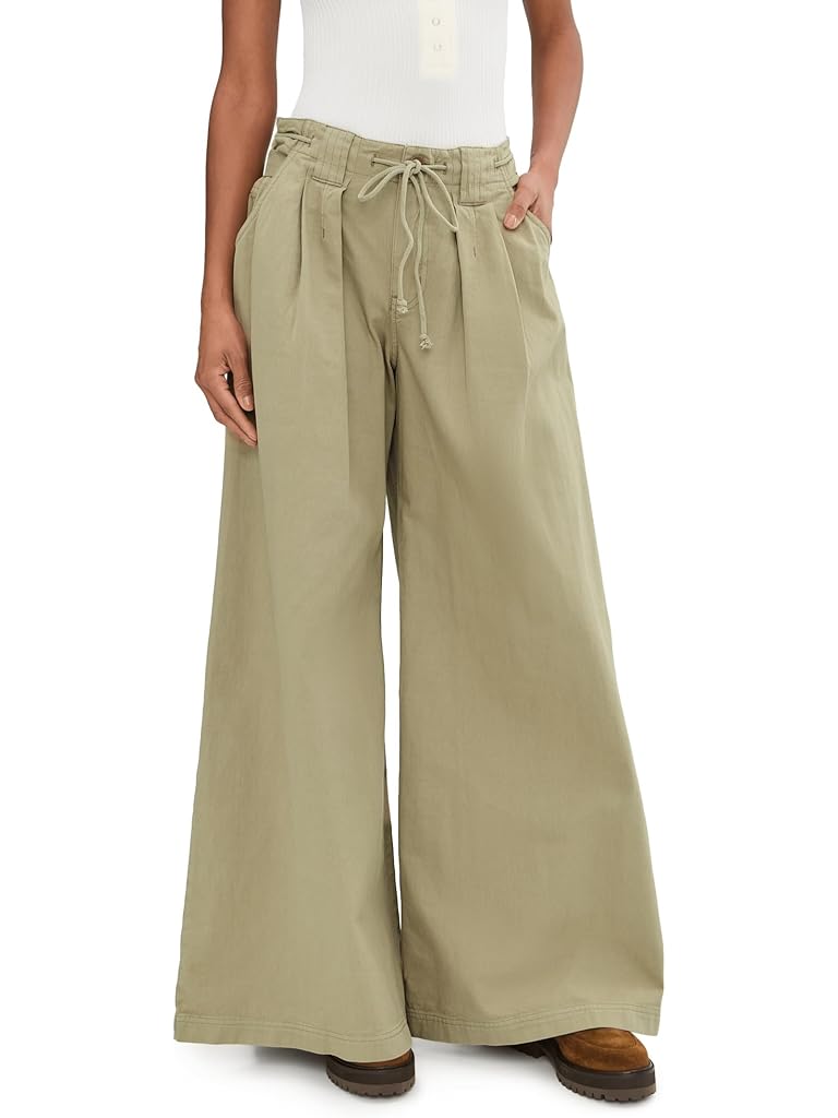 Gray Free People Julien Wide Leg Chino