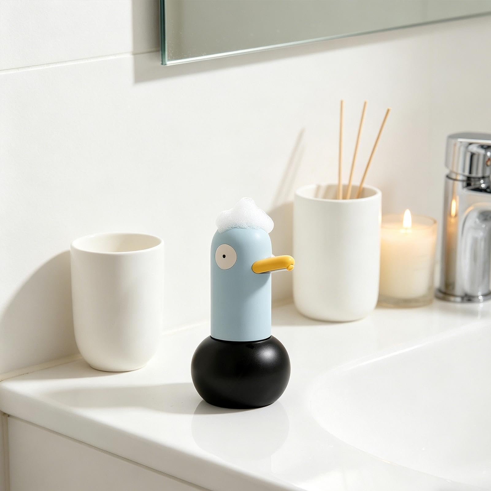Dispenser di sapone senza contatto, ricaricabile, automatico,