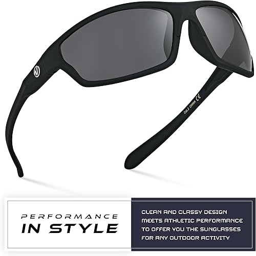 Miniatura 2 de Lentes de sol deportivas polarizadas envolventes para hombres y mujeres UV400