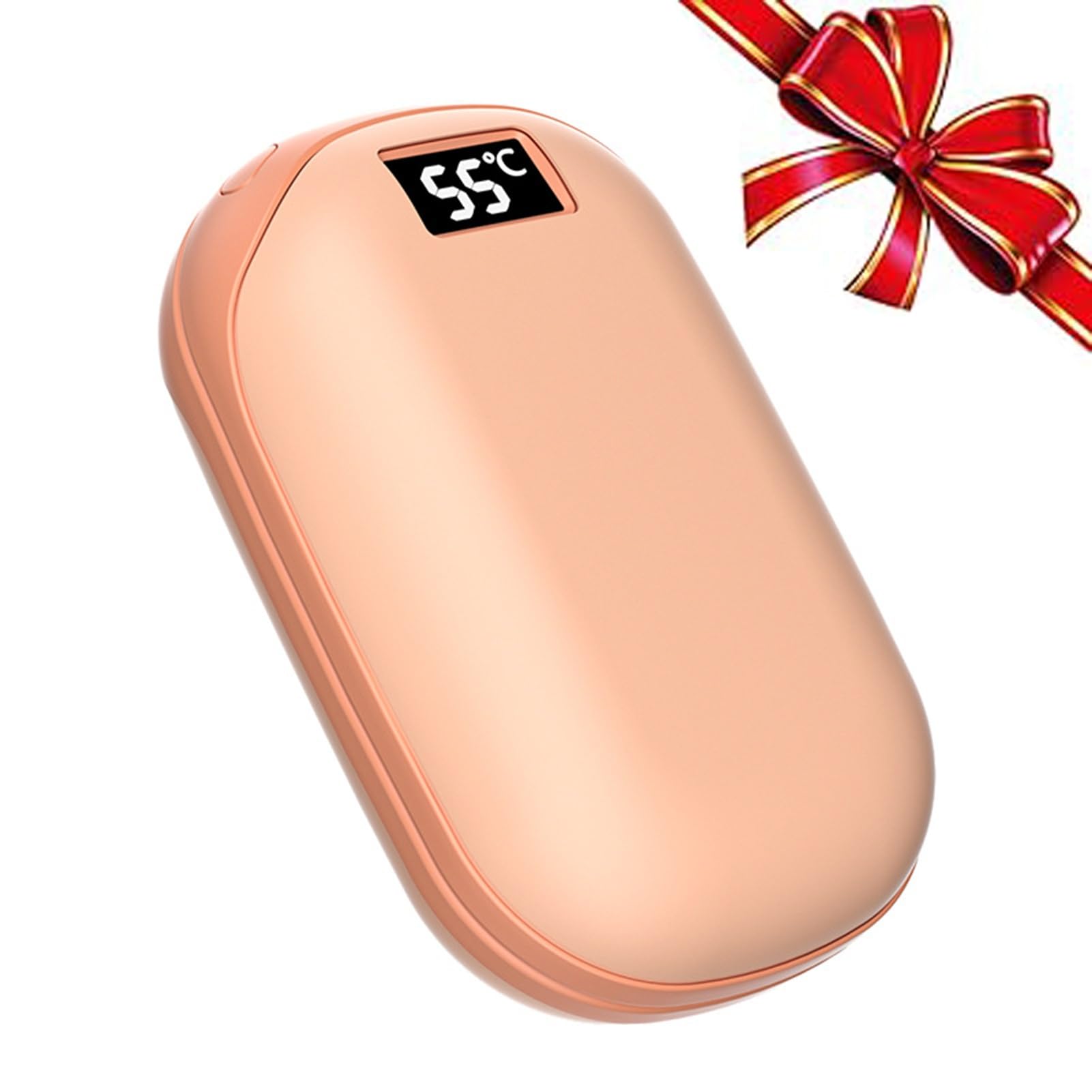 Calentador de manos recargable magnético, calentador de manos USB de bolsillo eléctrico reutilizable de 10.000 MA/Banco de energía, adecuado para renault, al aire libre, en invierno (Color : Pink)