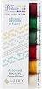 SULKY OF AMERICA Sulky Sampler 12wt Cotton Petites 6Pkg-Christmas Collection Assortment, Transparent 6