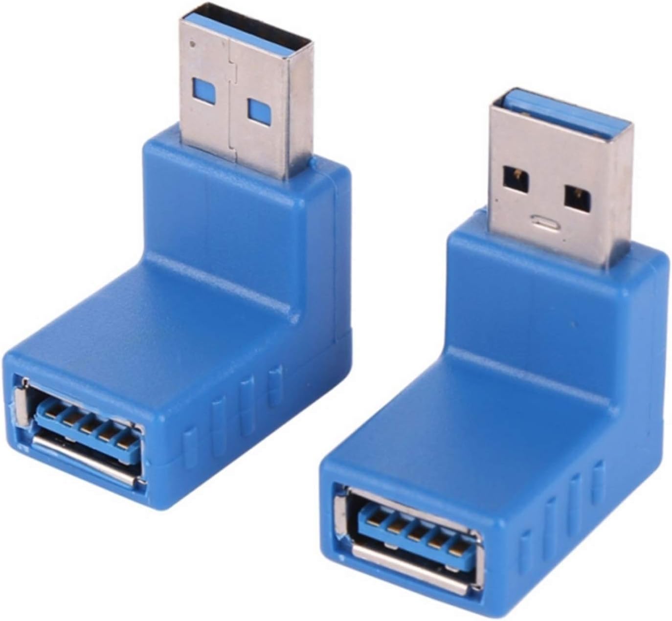 LeyaUS Cable Adapter 2 PCS LShaped USB 3.0 Male to Female
