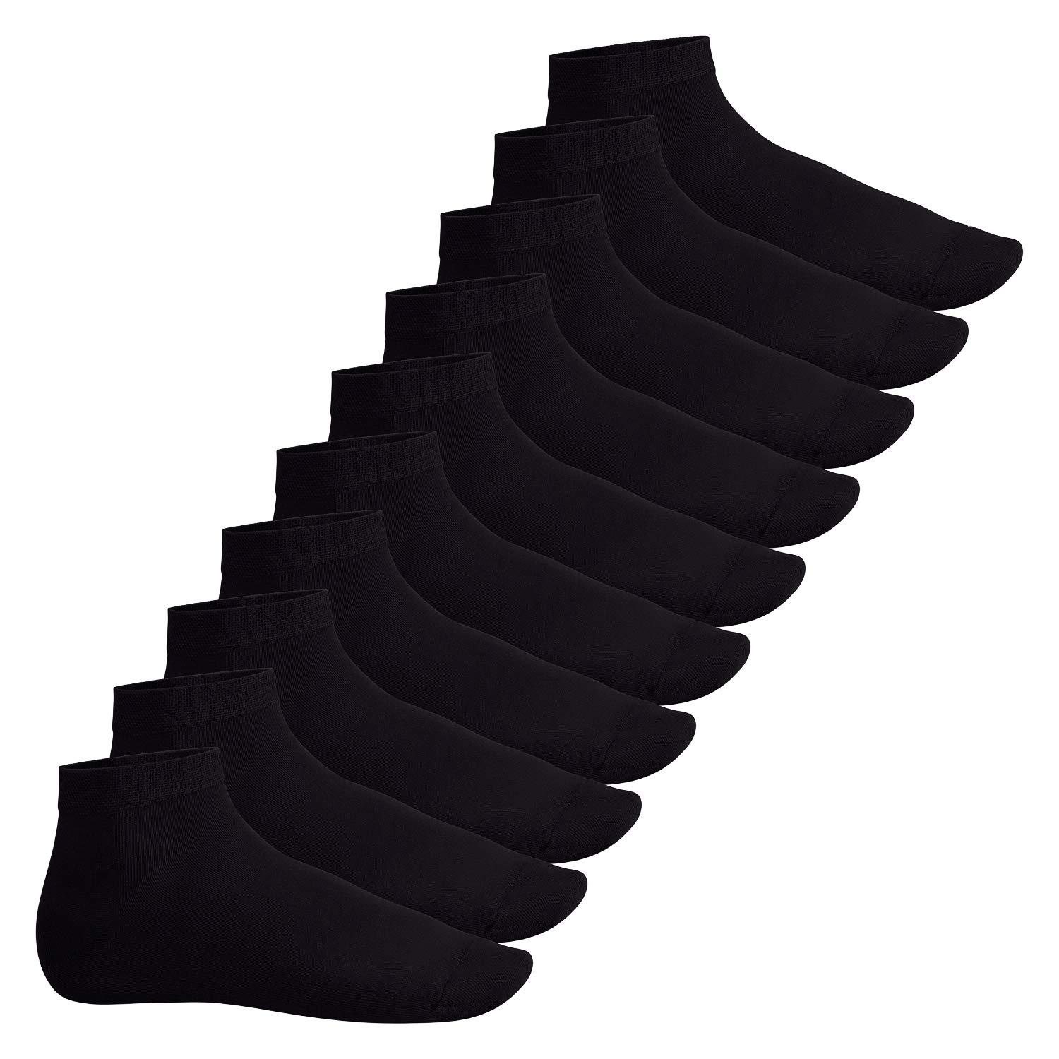 Footstar EVERYDAY! 10 Paar Damen Herren Quarter Socken Kurzsocken Kurze Baumwoll Socken