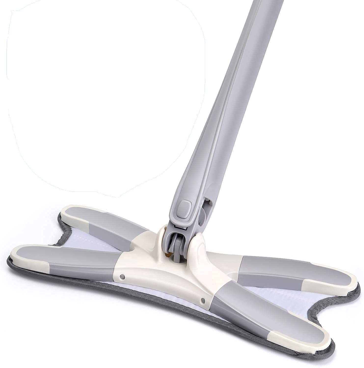 Cozron Easy Self-Wringing Microfiber Flat Floor X Shape mop, Reusable Pads, 360 Degree Dry Wet Mop for Home Kitchen Laminate Wood Tiles Floor Cleaning -Blue