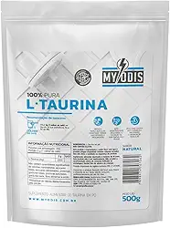 Taurina 500g - 100% Pura Importada - Suplemento em Pó - Myódis