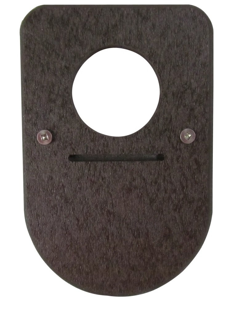 JCs Wildlife Exclusive Recycled Poly Lumber Brown Birdhouse Predator Guard