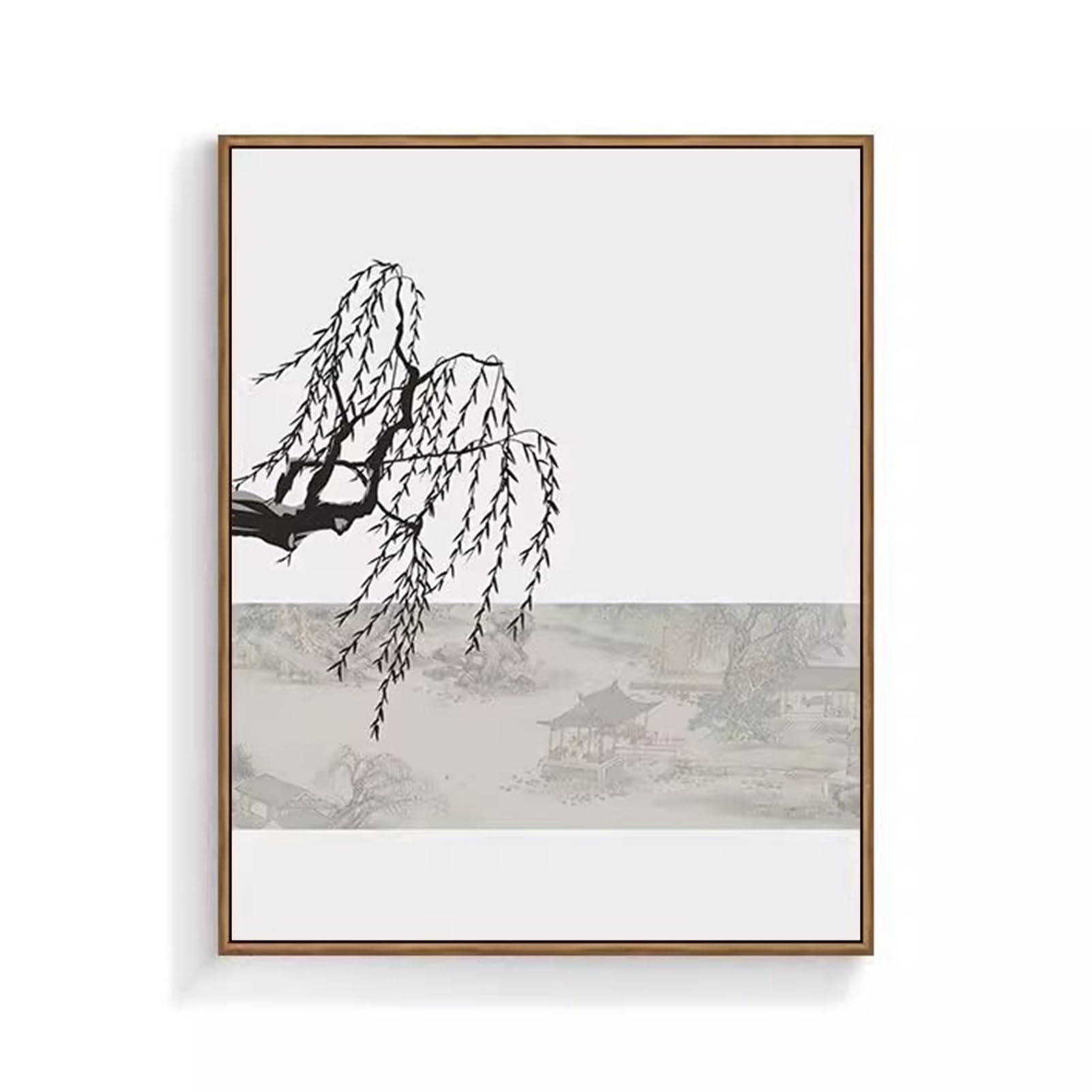 Ocultar Contador Tapa Vertical Arte de Pared de Caja de Contadores Tapa Contadores Comedor(D,40x50cm)