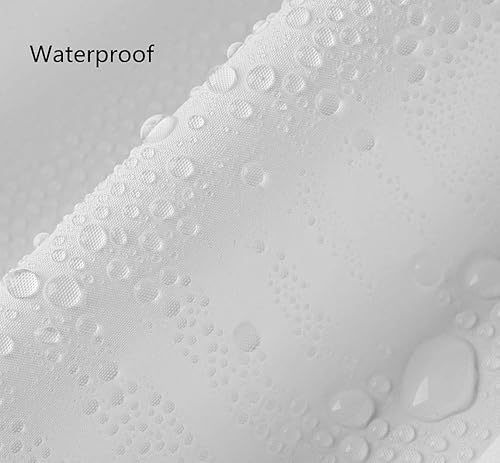 Miniatura 10 de Clawfoot - Cortina de ducha para tina, 180 x 60 pulgadas, forro esmerilado que se deforma alrededor, extra ancho, 36 ganchos de metal, cortina de