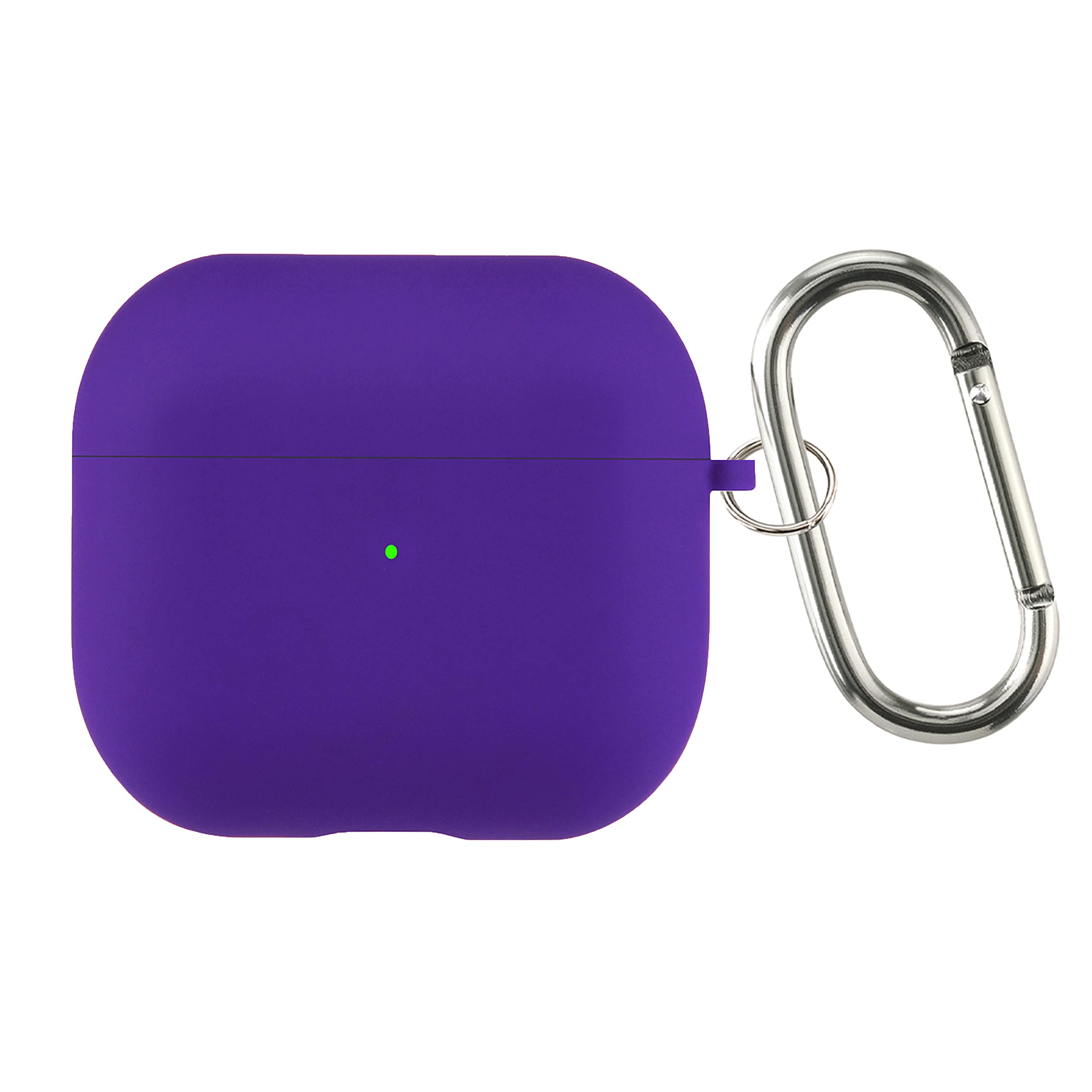 Boxome Case Cover for Apple AirPods 3 | Silicone Case with Inner Microfiber Lining & Keychain Hook| Only for Apple Airpods | Black