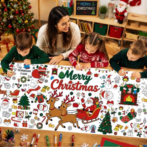 Christmas Crafts for Kids - Christmas Giant Coloring Poster/Tablecloth - image 5