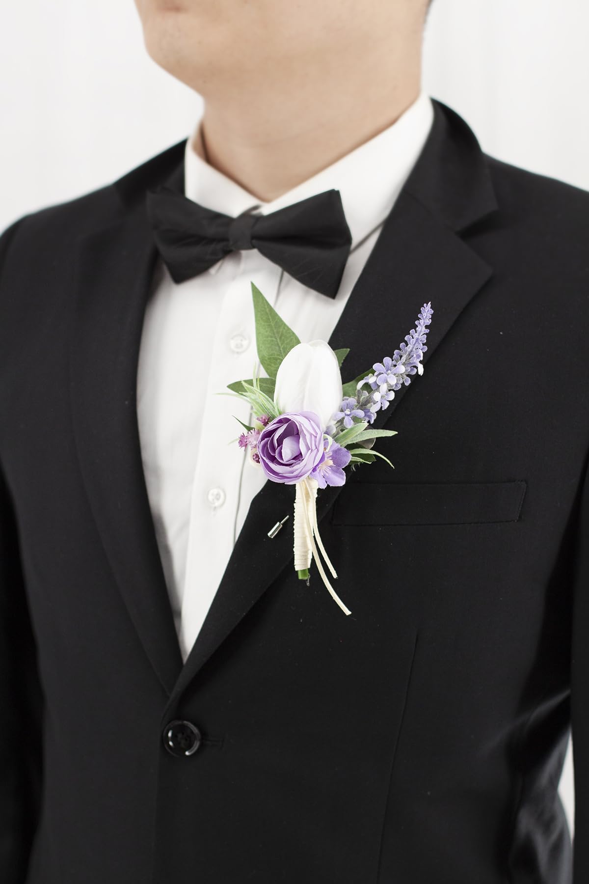 Yelinart - Juego De Ramillete Y Boutonniere De Rosa Azul Real Para Boda,  Graduación, Regreso A Casa,, image size:1200x1800