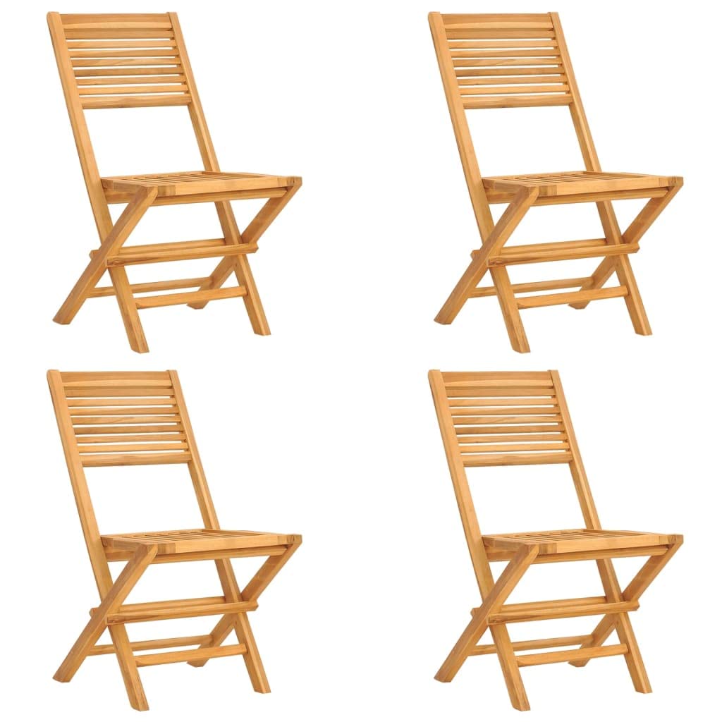 Składane krzesła ogrodowe 4 szt. 47x62x90 cm lite drewno tekowe, plastikowe krzesło ogrodowe, krzesło zewnętrzne tarasowe, salon ogrodowy plastik