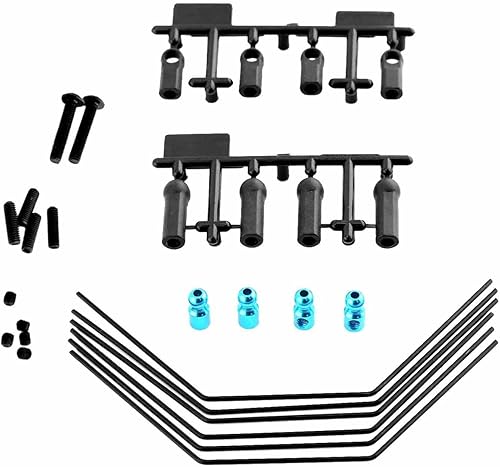 Kits de barra estabilizadora delantera y trasera a escala 110, estabilizador portátil universal, piezas de repuesto para accesorios de orugas