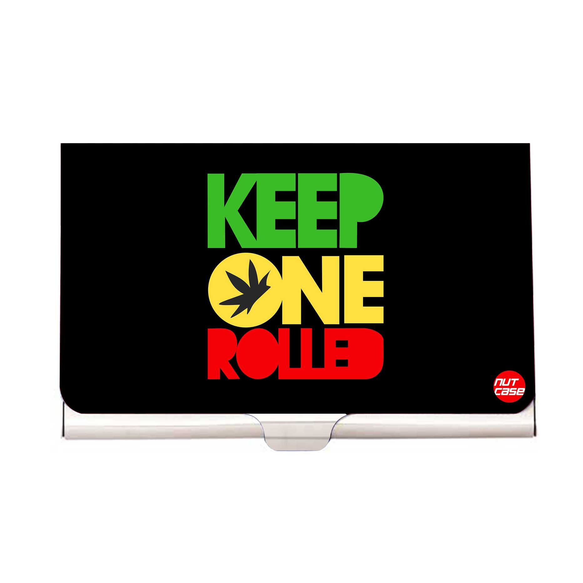 Designer Visiting Card Holder Nutcase - Keep A Joint Rolled-picture-23
