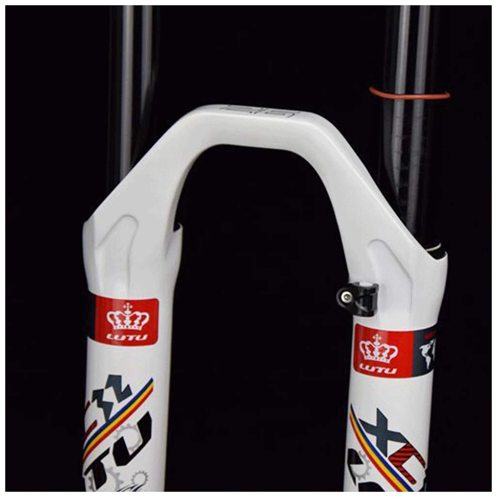 XC 26/27,5/29"Sospensione Bici Molla pneumatica Forcella MTB Freno a Disco Tubo Dritto 1-1/8" Corsa 120 mm Blocco Manuale Assale 9 mm QR