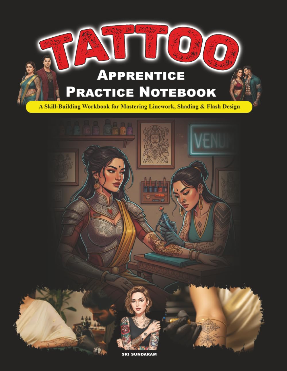 Tattoo Apprentice Practice Notebook: A Skill-Building Workbook for Mastering Linework, Shading & Flash Design