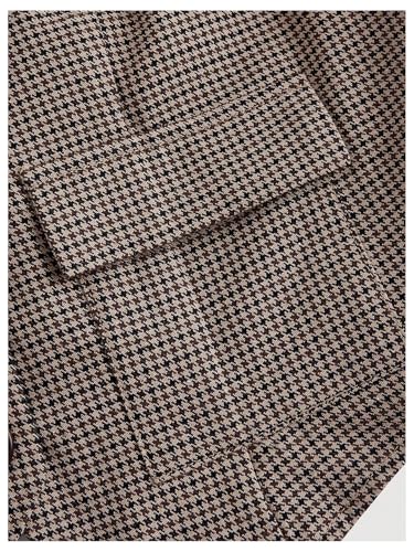 SweatyRocks Women's Vest Top 2025 Button Up Plaid Vest Sleeveless Crop Blazer4