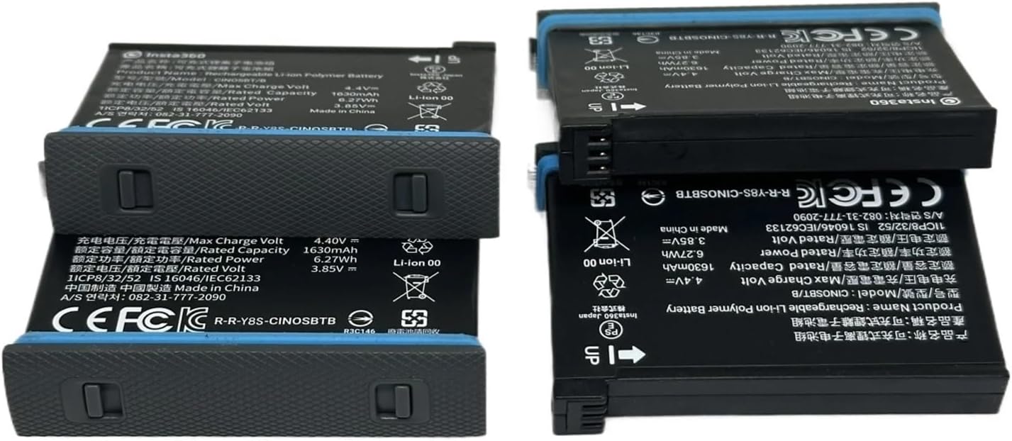 Action Camera Accessories，Compatible for ONE X2 Battery 1630 MAh Camera Accessories