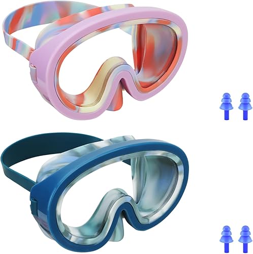 Gafas de natación para niños, máscara de buceo, gafas de snorkel para niños de 3 a 8 años, máscara de buceo