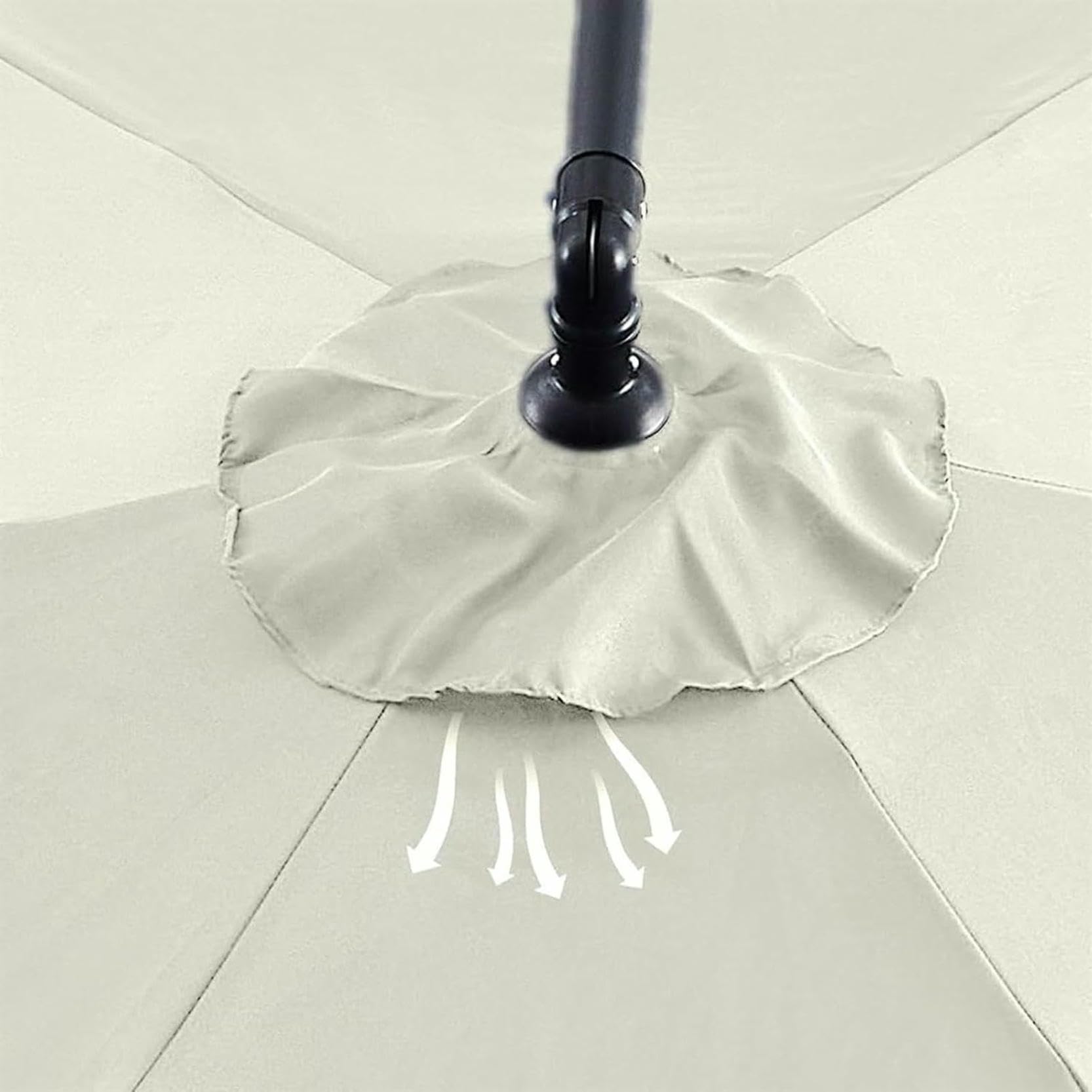 Strapazierfähige, wasserdichte Schirmhülle für 6/8 Rippen, UV50+, Baldachin, passend für 300/270/200 cm Standard- und freitragende Regenschirme, Grasgrün, Outdoor-Schutz