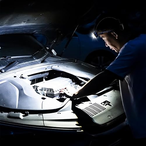 Miniatura 8 de Aigostar Linterna frontal recargable de 6500 K, 600 lúmenes, impermeable, brillante, SOS intermitente, de larga duración, para exteriores, para