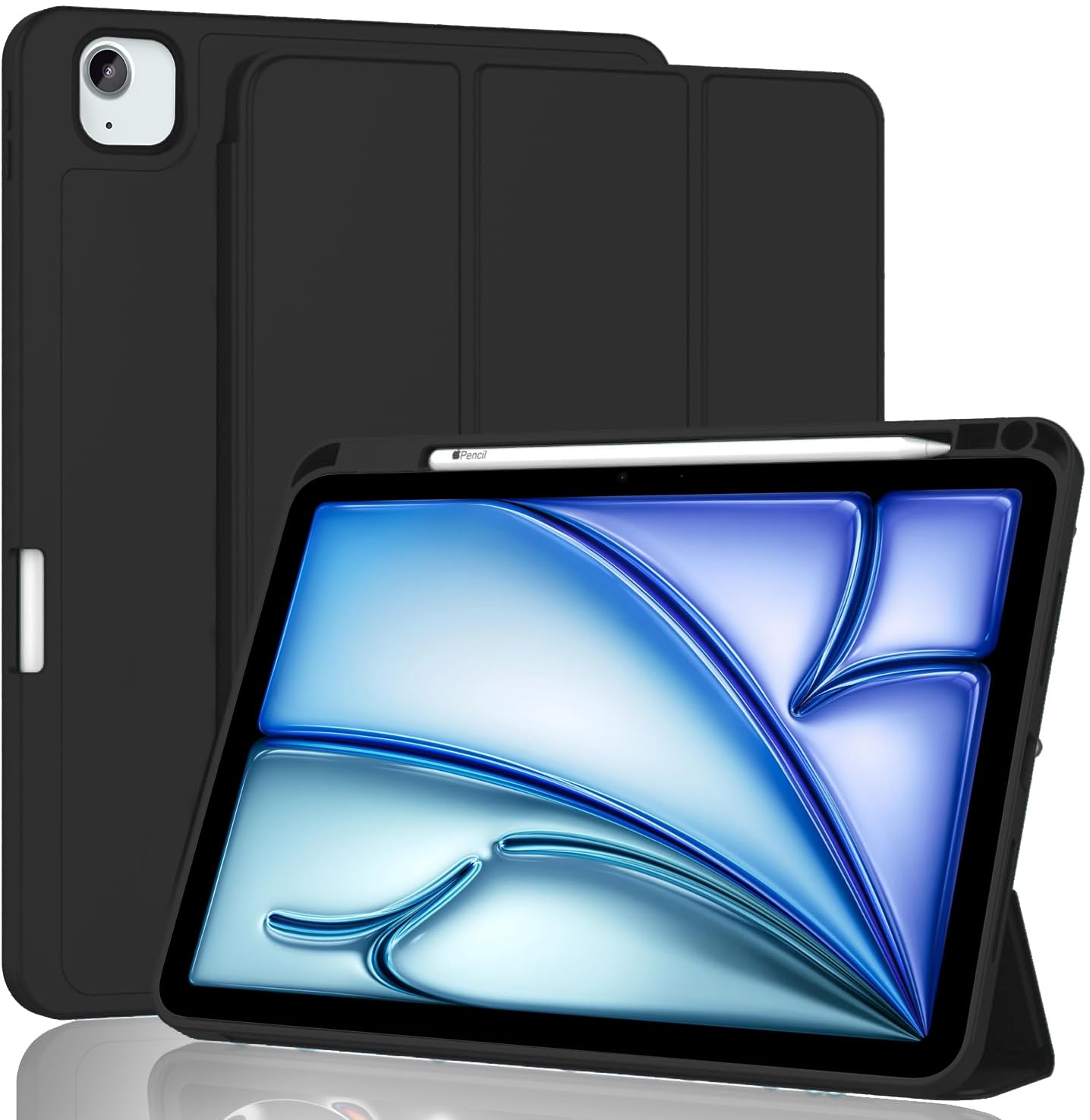 ProElite Case Cover for Apple iPad Air 13 inch 2024 & iPad Pro 12.9 Cover, Pencil Case for iPad Air 13 inch and Pro 12.9 5th/6th Gen with Pencil Holder [Soft Flexible Case] Recoil Series - Black (B0D87F787Y) Amazon Price History, Amazon Price Tracker