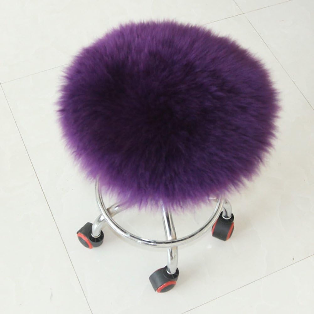 VDEGHSDGHFDDS Solid color seat cushioning Futon pad Tatami chair cushioning Yoga cushion Round chair cushion Stool mat-purple 55x55cm(22x22inch)