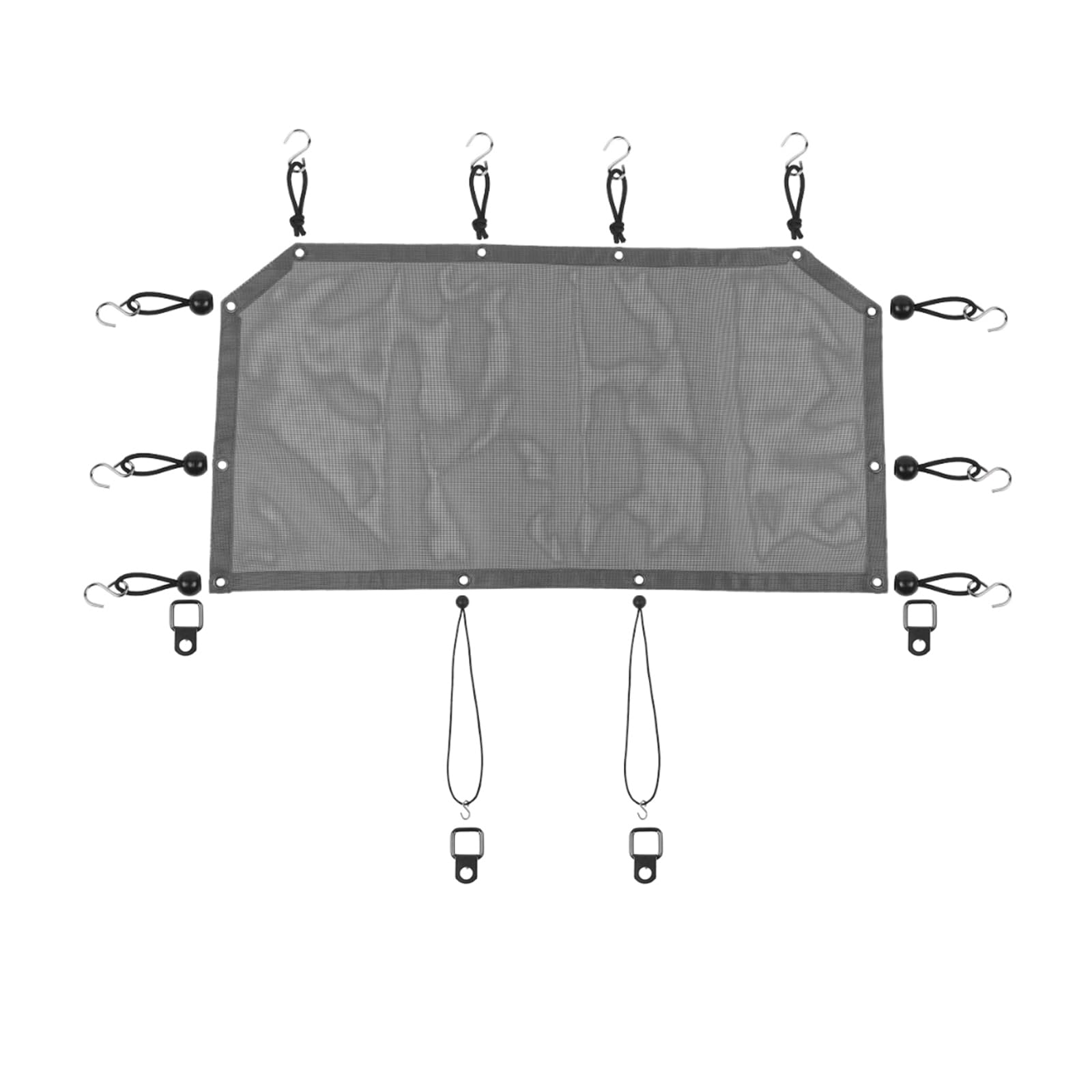 Linskip Front Freedom Panel Sunshade Compatible with Ford Bronco & Bronco Raptor 2021-2025, Overhead Protection Mesh Screen Sun Shade Gray Bikini Top