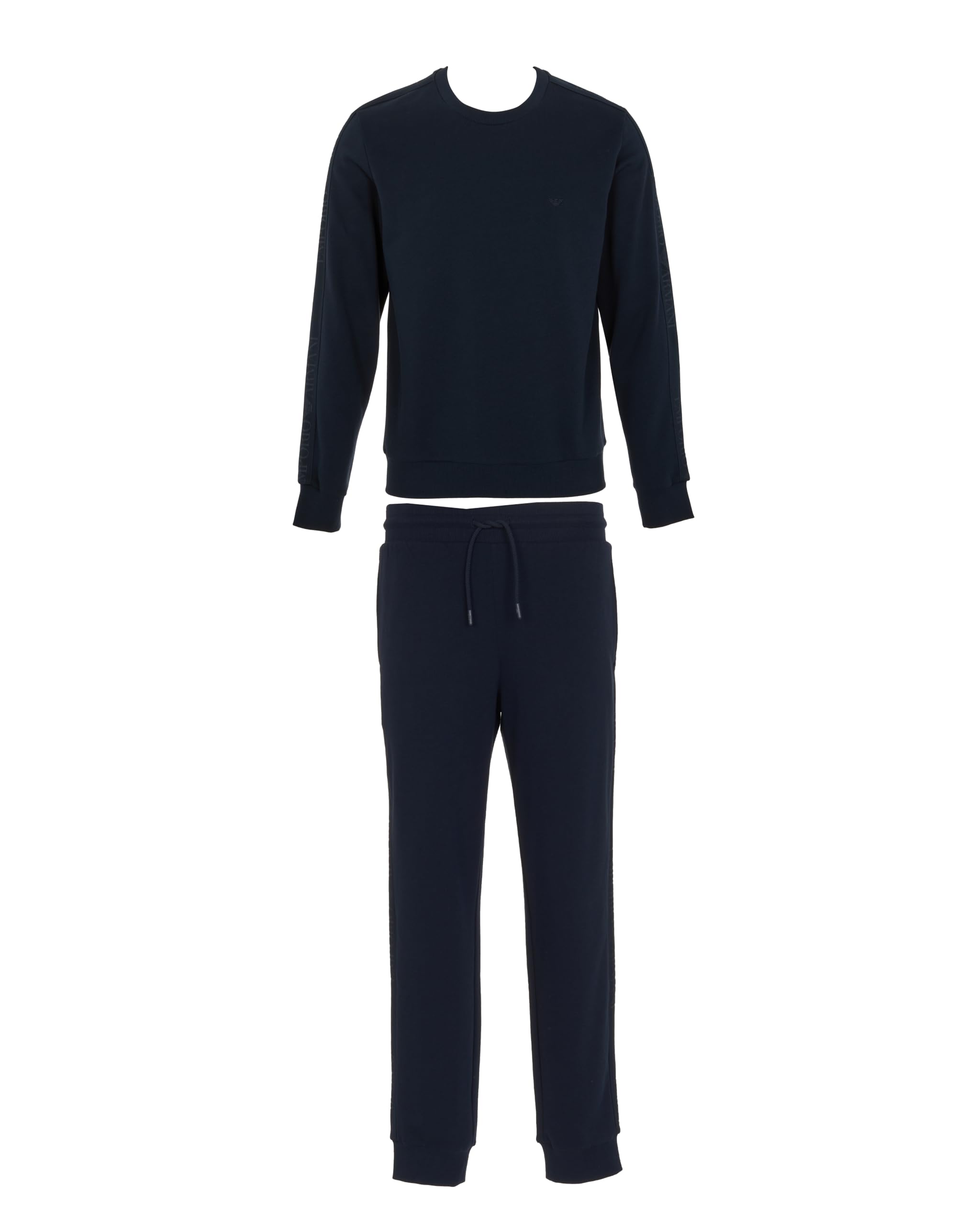 Emporio Armani MAN'S BASIC TERRY LOUNGEWEAR TRACKSUIT BLUE XL