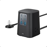 Charging Station &lpar;100W&rpar;&comma; 9-in-1 USB-C Power Strip with 300J Surge Protection&comma; for iPhone 16 and MacBook&comma; 5 ft Flat Cable and Plug&comma; 4 USB-C and 2 USB-A Ports&comma; 3 AC Outlets&comma; for Home&comma; Office