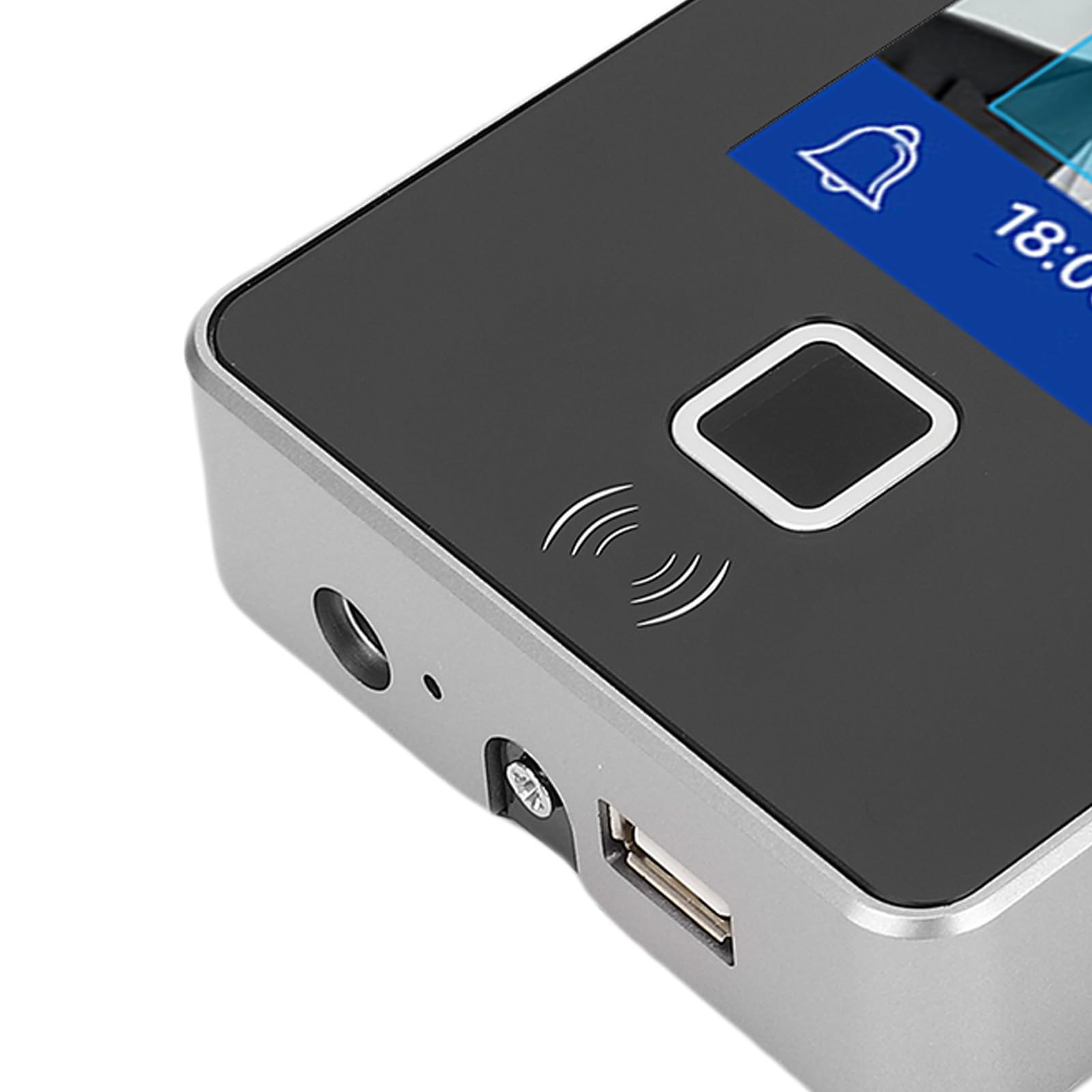 Gesichtserkennungs-Anwesenheitsmaschine, Biometrisches Anwesenheitssystem mit Sichtbarem Licht und Infrarot-Lebendigkeitserkennung, 2000 Benutzer, 4,3-Zoll-Touchscreen für Büros, Schulen,