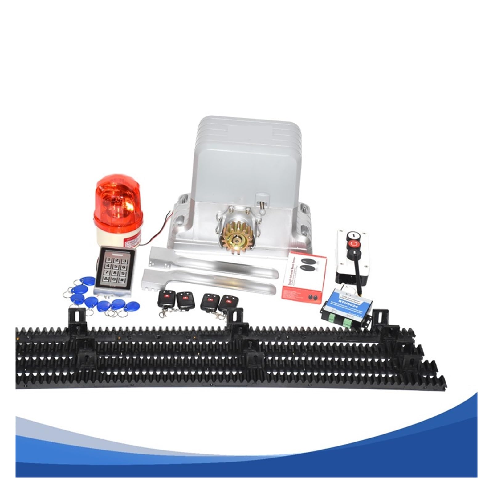 Automatyczne Samozamykacze, Heavy Duty KMP202 1800KG elektryczna brama przesuwna silnik do otwierania drzwi GSM bramy z nylonowym stojakiem szynowym 4 m lub 5(Kit 12)