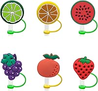 Vista 8 de 6 fundas de pajilla, cubiertas de silicona para pajilla, tapas de paja para vasos, tapones de paja portátiles a prueba de polvo para popotes de 7 a